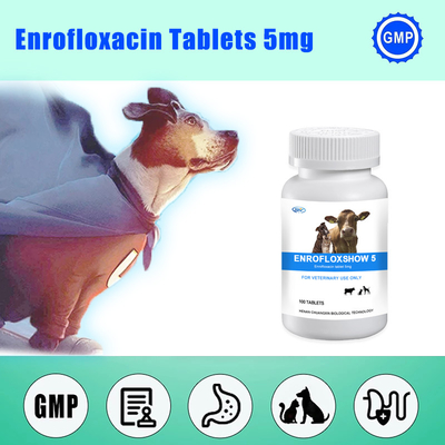 Enrofloxacinのペットのための獣医の膠灰粘土のタブレット5mgの膠灰粘土の薬