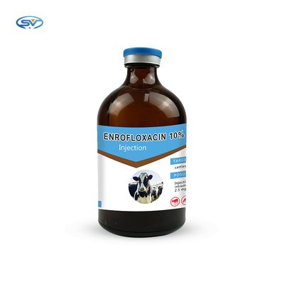 CXBT Enrofloxacin 10%の獣医の注射可能な薬剤Quinolones 100ml