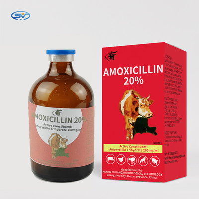 中国の製造業者からの獣医の注射可能な薬剤のアモキシシリン20%の注入の供給