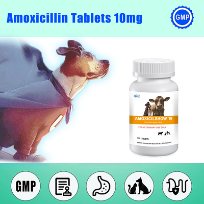 獣医の膠灰粘土のタブレットの獣医学のアモキシシリンは犬のために抗ウィルス性10mgを錠剤にする