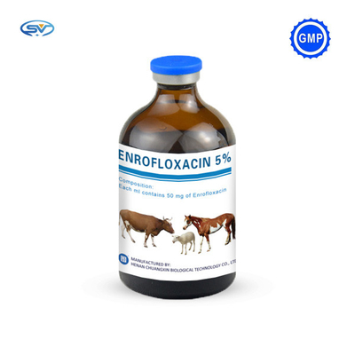 牛馬のための薬剤のEnrofloxacinの獣医の注射可能な注入50mg 50ml/100ml