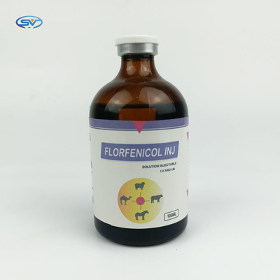 炎症抑制および解熱性の効果のための獣医学の薬剤注射可能なFlorfenicol 20% Inj