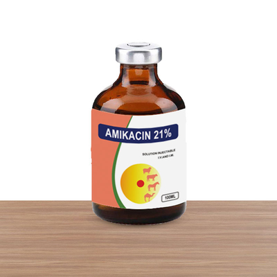 Amikacin 21%の注入の獣医の注射可能な薬剤のマットの馬