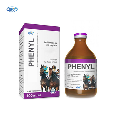 馬の使用、100mlのための薬剤のPhenylbutazone獣医の注射可能な20%の注射可能な解決