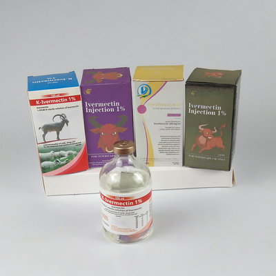 牛およびブタの寄生病気50ml 100mlのための薬剤のIvermectin獣医の注射可能な1%の注入