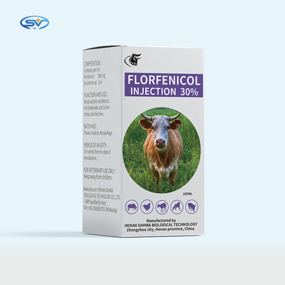 Florfenicol 30%の注入の動物のための獣医の注射可能な薬剤50ml 100mlの抗生物質
