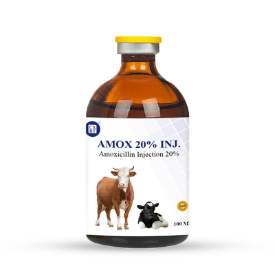 20%の100ml牛伝染のための獣医のAntiparasitic薬剤のアモキシシリンの注入