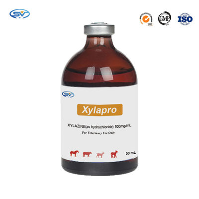 馬のための獣医の注射可能な薬剤100mg Xylazineの塩化水素注入およびCervidaeの鎮静剤および抑吐薬
